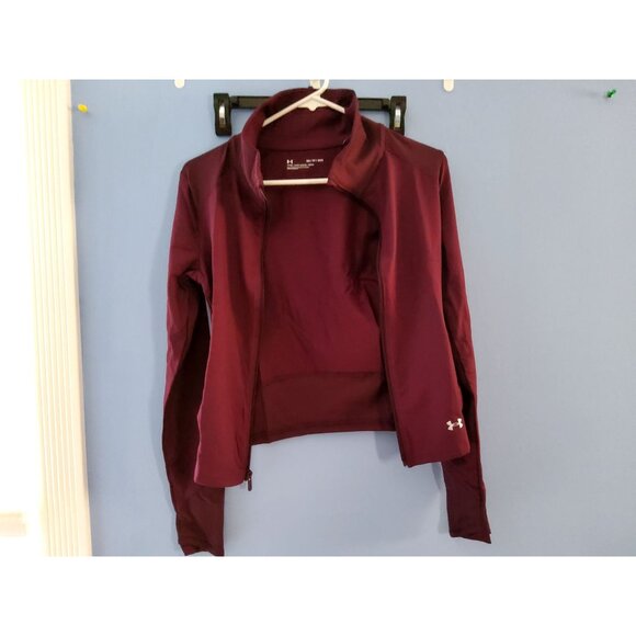 Under Armour Womens UA Meridian Fitted Jacket XS Plum Purple Polyester Blend - Picture 4 of 11